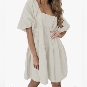 Puff sleeve dress